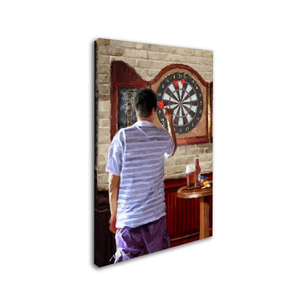 The Macneil Studio 'Darts Player Copy' Canvas Art,12x19